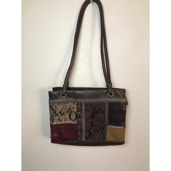 Sag Harbor Patchwork Satchel Bag - Picture 1 of 5